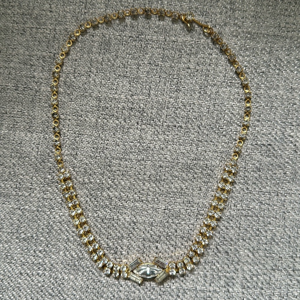 Vintage gold choker necklace